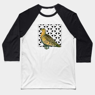 Yellow dove with decorated background Baseball T-Shirt